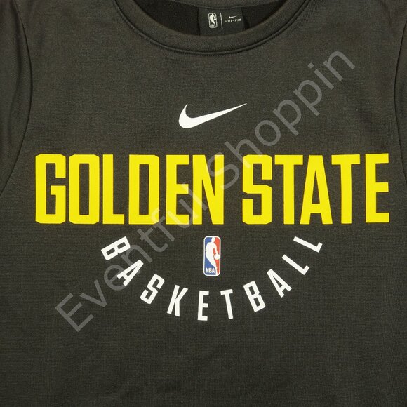 Nike Therma Golden State Warriors Basketball L/S Fleece Lined Top in Gra… - Picture 4 of 6